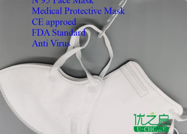 Quality Non Irritating Hospital Respirator Mask , Recyclable Earloop Style N95 Dust Mask for sale