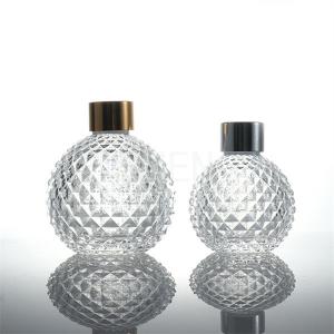 Cylinder Transparent Glass Diffuser Bottle 200ml Aromatherapy Oil Bottle