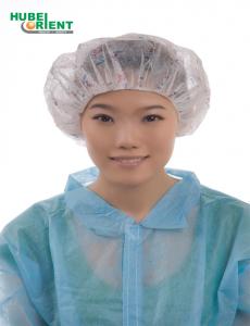 China Single Elastic Disposable Non Woven Surgical Bouffant Cap on sale