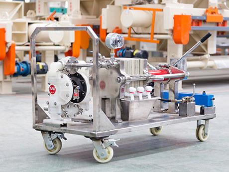 Quality Membrane Plate Filter Press For Clay High Pressure Portable Small Test SS304 for sale