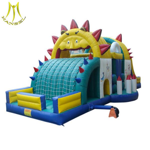 Quality Hansel hottest obstable course jumping inflatable kids jumping castle in guangzhou for sale