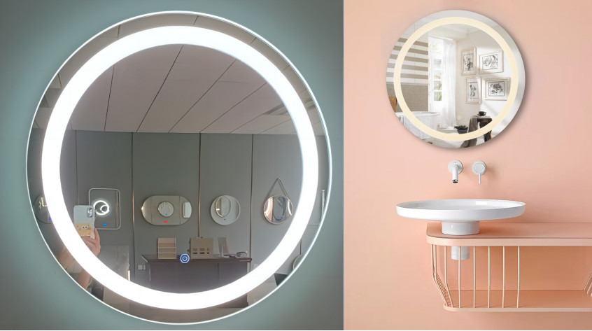 Wall Mounted Circle LED Mirror Light 24W 4200K