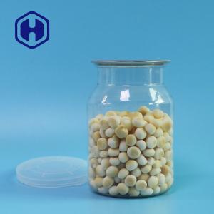 Custom 510ml Clear PET Can For Nuts packing Easy Open And Bring