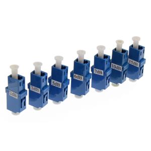 China LC/UPC Fixed Flange 5db Attenuator Optical Fiber Female To Female Low PDL on sale