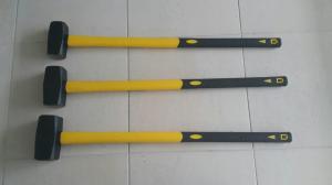 China Black Hardware Hand Tools Sledge Hammer 100% Plastic Coated Fibreglass Handle on sale
