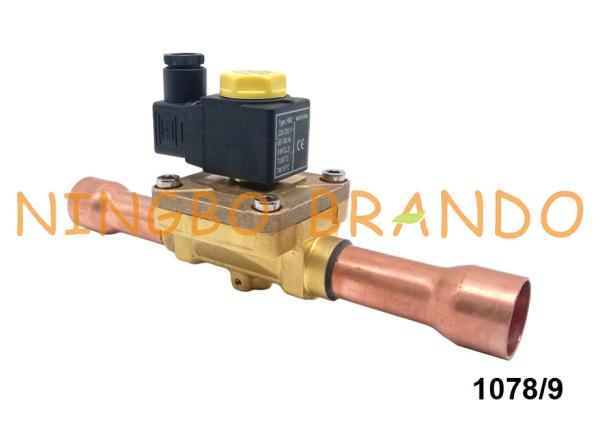 Quality 1078/9 Castel Type Solenoid Refrigeration Valve 1 1/8'' 12VDC 24VDC 110VAC 220VAC for sale