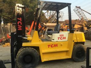 Buy cheap TCM FD100 Used All Terrain Forklift , 10 Ton Industrial Forklift Truck product