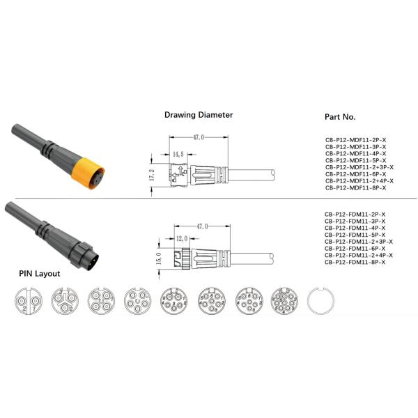 single row female header
