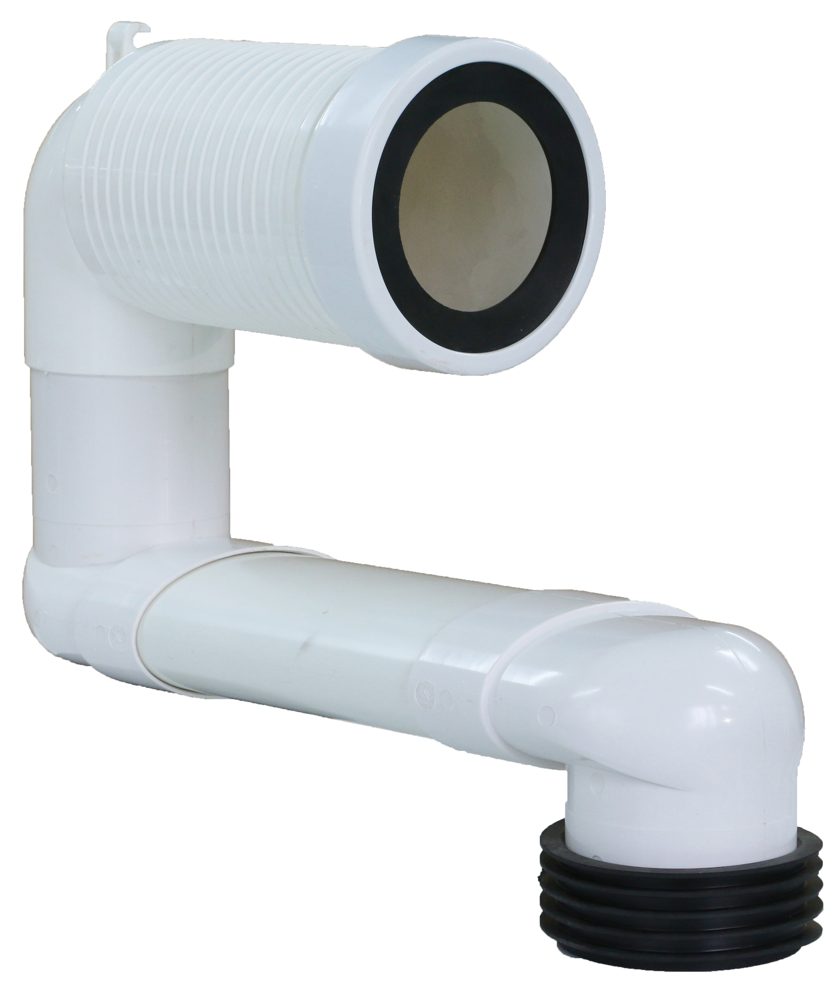 White PVC Bathroom Pipe Connector Type Toilet Accessory Toilet Sitting Basin Pipe