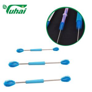 Blue Milking Machine Cleaning Brush Multi Function Durable Milk Shell Cleaning Brush