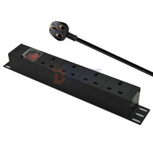 China PDU 4-port Outlets SPD Surge Protector Power Strip Extension Socket 3250W with On/off Switch and Power Cable on sale
