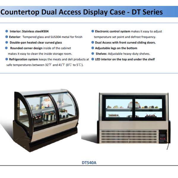 front curved doors Bakery display cabinet pastry showcase with CE/ETL