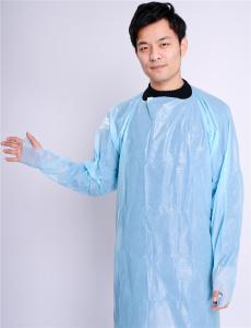 Buy cheap Anti Virus Protective Clothing Aprons , Disposable Plastic Aprons With Sleeves product