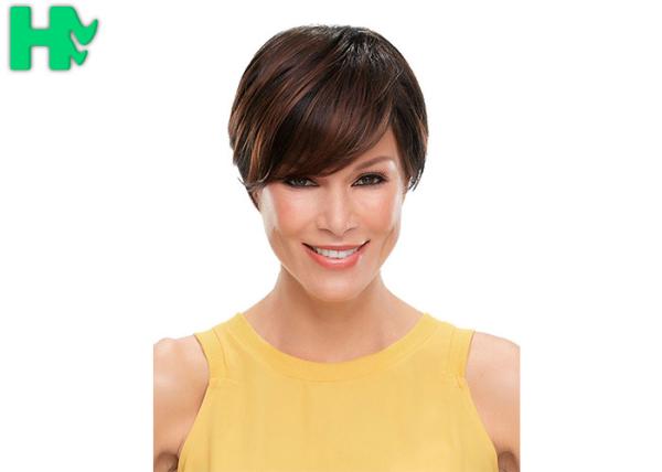 Quality High Temperaturer Fiber Short Synthetic Wigs European Style 14inch - 30Inch for sale