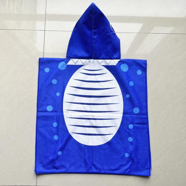 Summer Hot Sell Microfiber Poncho Kids Wholesale Kid Hooded Surf Poncho Beach Towel