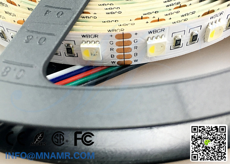 China Supplier 12 Volt 15W 5M/Reel LED Tape Lights RGB CW Under-cabinet Lighting