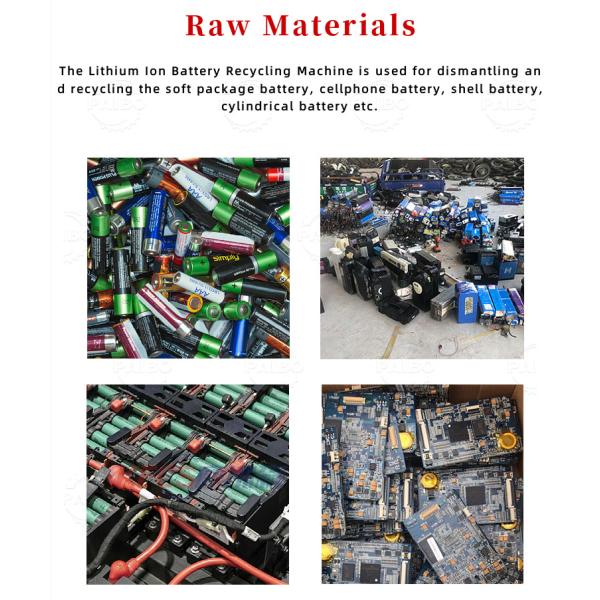 8000K Weight Crushing Sorting and Powdering Lithium Battery Recycling Equipment for Wasted Electric Ev Battery