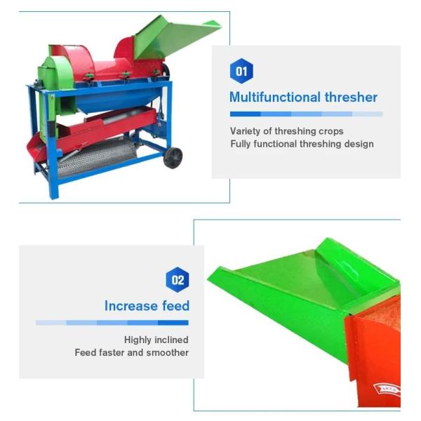 Multi Functional Agricultural Farm Machinery Diesel Agriculture Thresher Machine