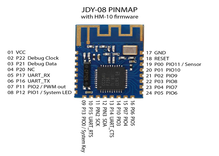 APP Transmission UART Transceiver CC2541 Central Switching IBeacon With PCB Material
