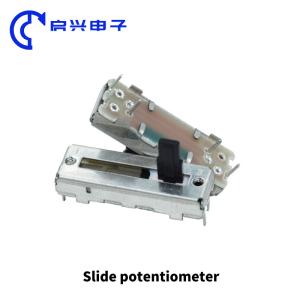 Buy cheap Taidacent 75mm Mixer Fader Potentiometer B10K Shaft Length 15MM Straight Sliding Dual Channel Potentiometer product