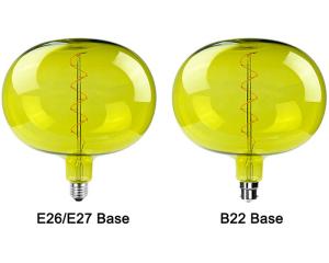 China Large Edison LED Spiral Flexible Globe Filament Bulb Dimmable E26 E27 Base 220v Decorative Light Bulb on sale