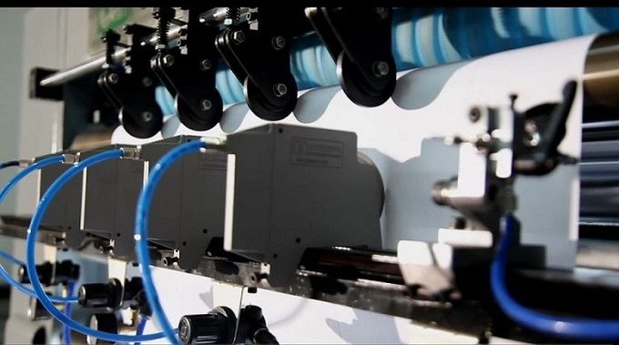 14kw Auto Flexo Ruling Machine From Reel To Pile For Exercise Book Printing And Cutting