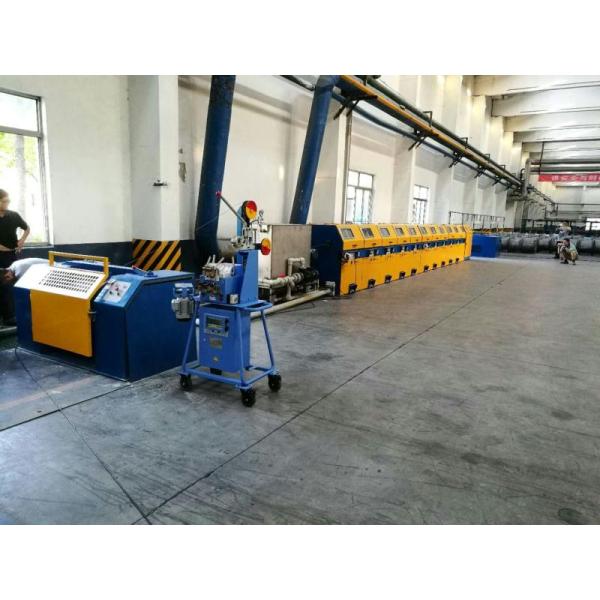 OEM High / Low Carbon Steel Straight Line Wire Drawing Machine Servo Direct Connection