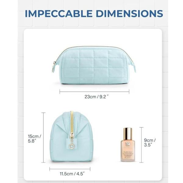 Puffy Cosmetic Pouch Cosmetic Bag designed with a puffy material that's as soft as it is durable