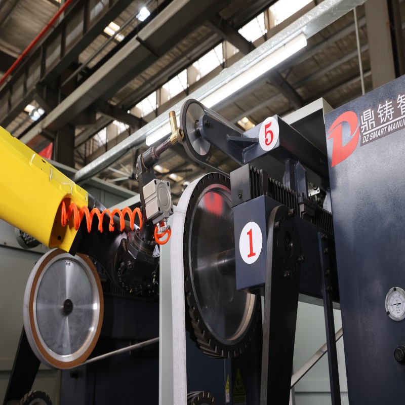 High Accuracy Quiet Robotic CNC Grinding System and Finishing of Cast Automotive Wheel Hub and Faucet Components