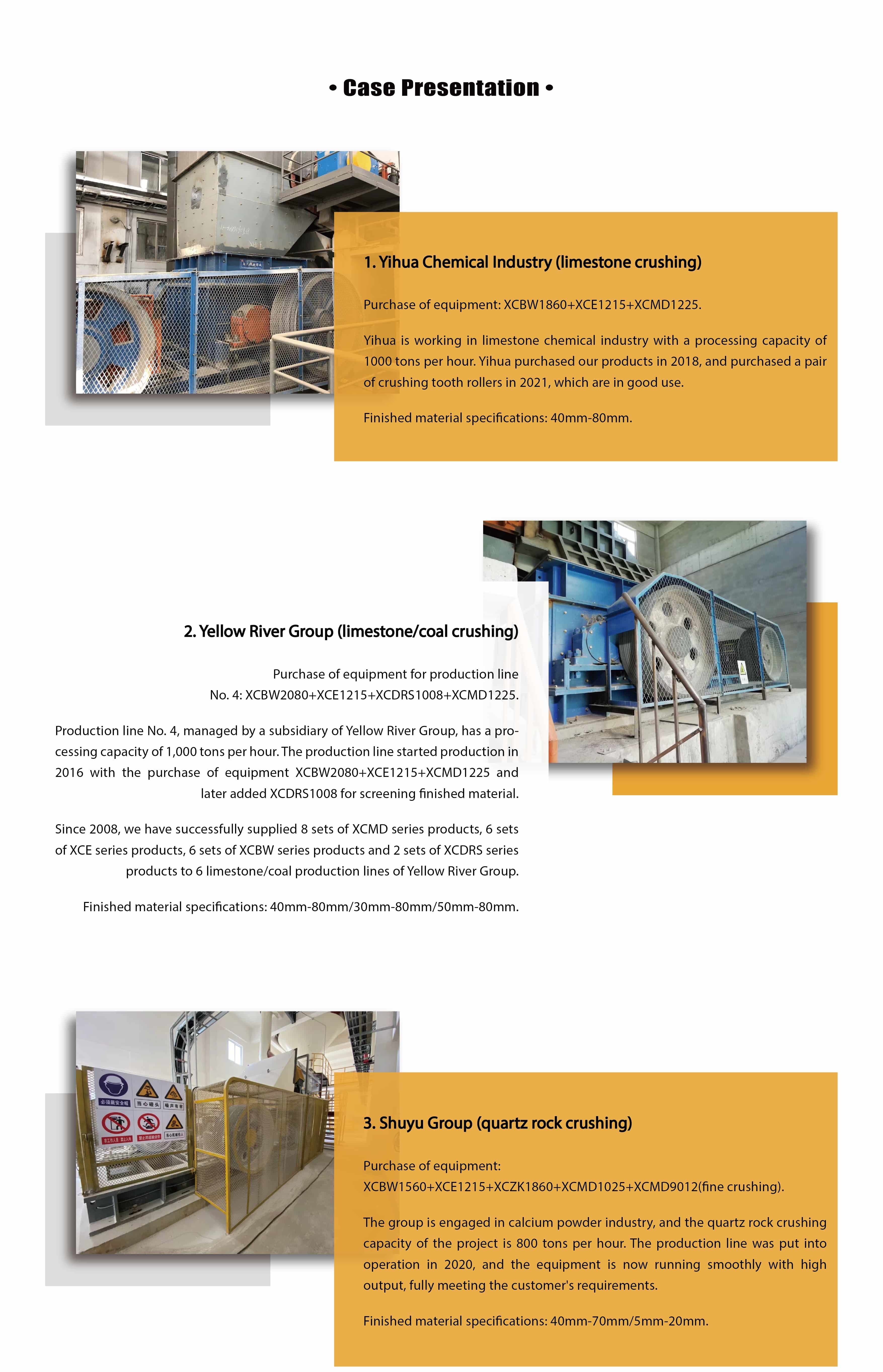 Limestone Crushing Roll Crusher Machine 50-100 TPH Output For Small Mines