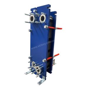 Condensing Unit Plate Heat Exchanger With Copper / Nickel Shell And Titanium Plate Material