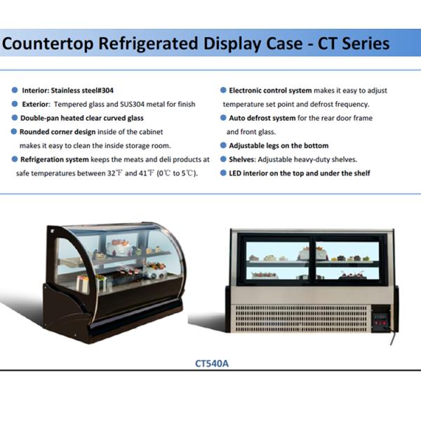 Bakery high quality display case refrigerated showcase for bakery with CE/ETL