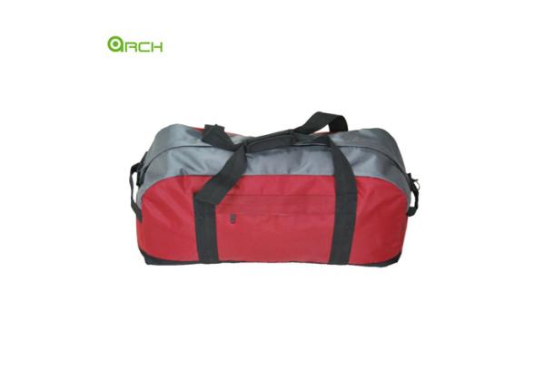 Quality Dual Handles Contrast Color Nylon Duffle Bag for sale