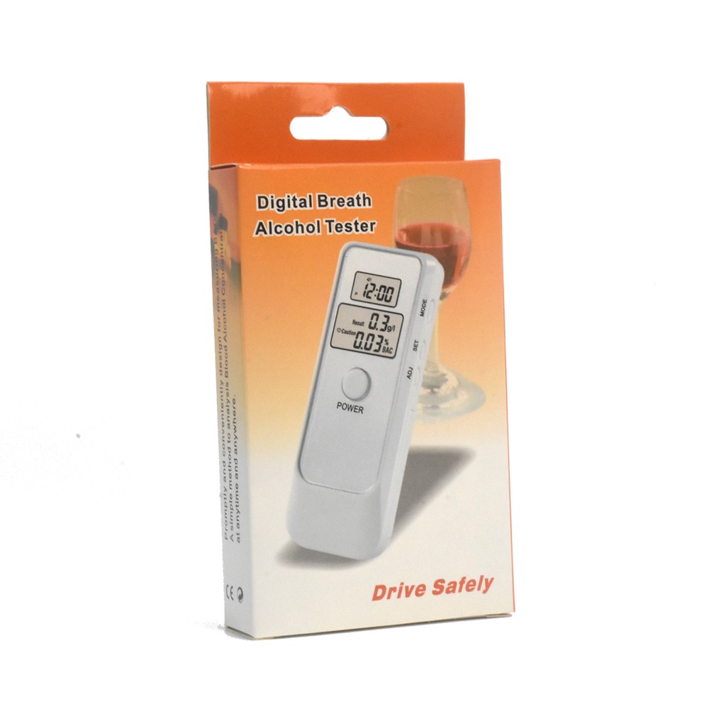Wine Tester Alcohol Concentration Tester Digital Breath Alcohol Tester with Clock and Countdown Timer