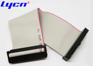 2.54mm Pitch IDC / DIP Flat Ribbon Cable Assembly With Butterfly Hook