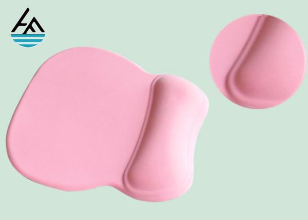 Quality Distinctive Pink Computer Mouse Pad With Wrist Rest Support Light Weight For Office for sale