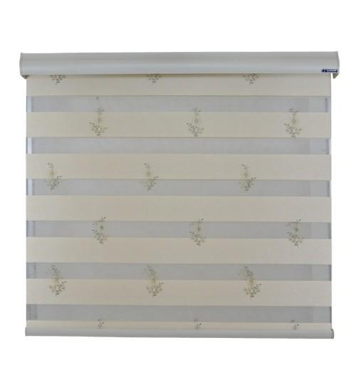 Quality Luxury Fabric Blackout Zebra Roller Blinds Rope Control For Windows for sale
