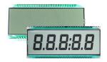Monochrome Lcd Segment Display HTN LCD Display Module With White LED Backlight