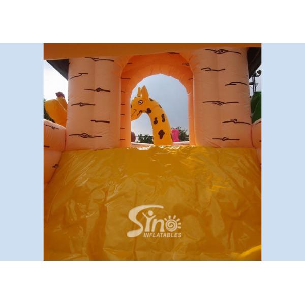 Safety Noah's Ark Paradise Inflatable Combo Bounce House For Kids