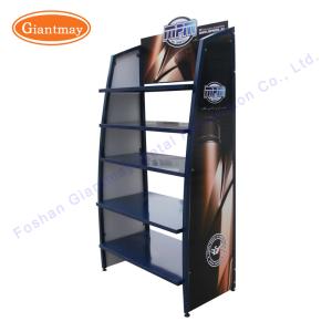 China New 5 Tiers Floor Standing Bottle Rack Display Stand for Oil on sale