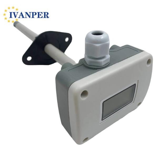 Quality Industrial RS485 4-20mA 0-10V Ducted Air Velocity Transducer for Wind Speed Sensor for sale
