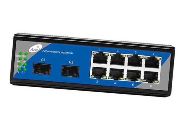 Quality IEEE802.3af / At 32Gbps 8 Port POE SFP Switch for sale