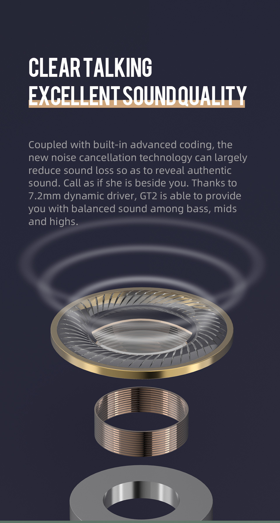 3D Stereo Bluetooth Earphones Automatic Pairing Mini Tws Wireless Earbuds (with Built-in Cable charging Case)
