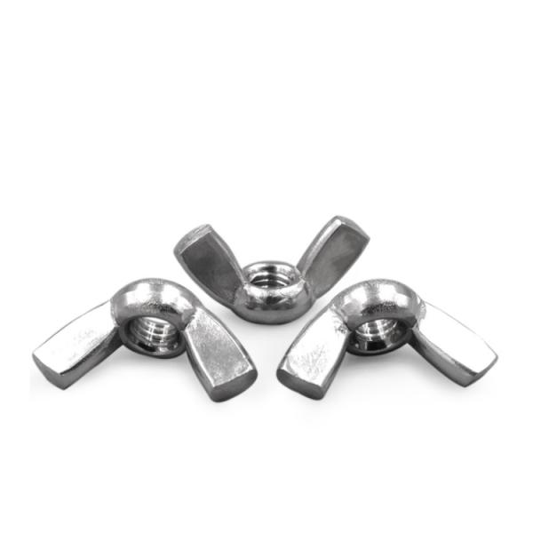 SUS304 Mining Sizes M3 M4 M5 M6 M8 M6 Wing Nuts by DIN 315 316 Stainless Steel Round Head