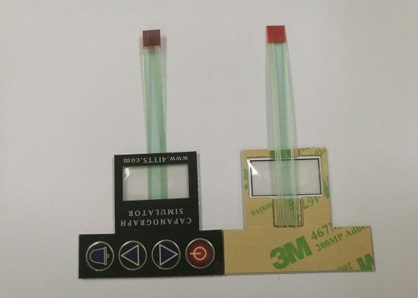Quality Custom Auto Text Membrane Touch Switches With Graphic Panel Overlay / Clean Window for sale