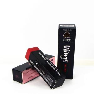 China Die Cut Cosmetic Packing Box , Custom Lipstick Packaging Boxes ROHS ISO Certificate on sale