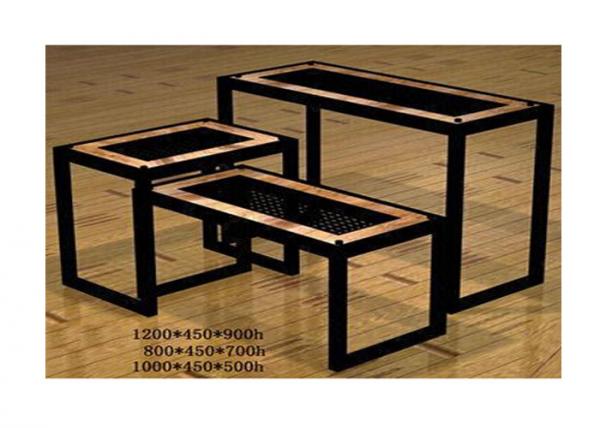 Quality Commercial Boutique Display Tables , Heavy Duty Tiered Retail Display Tables Portable for sale