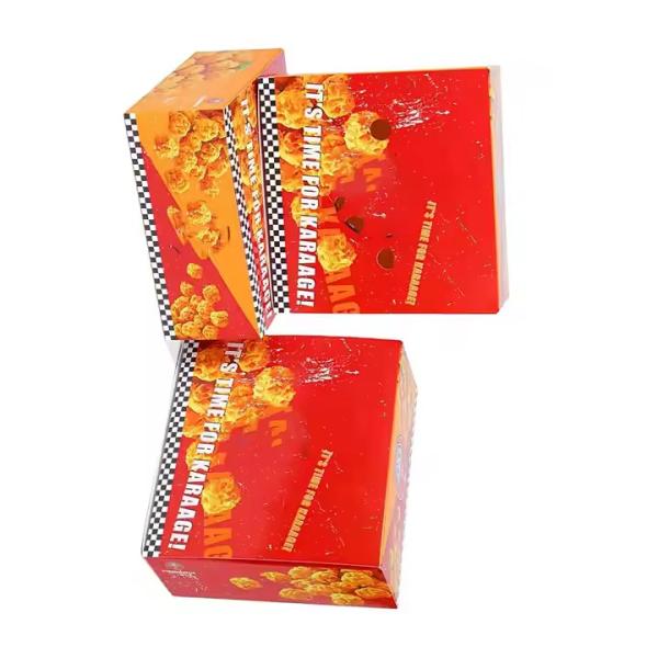 Quality Custom Logo Fried Chicken Boxes | Kraft Takeaway Packaging for sale