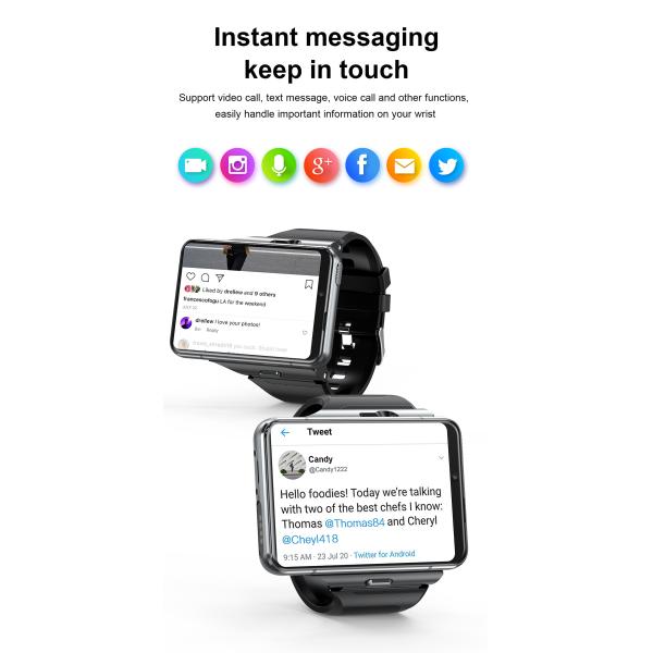 SIM Card 2.88inch GPS Bluetooth Calling Smartwatch With 4G Nano