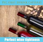 Non Spill Wine Bottle Heat Shrink Capsules with Transparent Customization